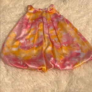 Pink and yellow girls dress